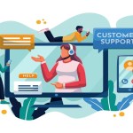 Drawn image of omnichannel customer support