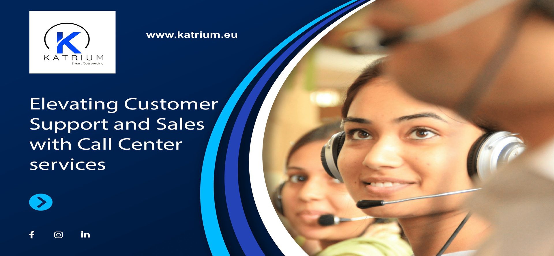 Title in a picture of call center.