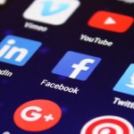 A list of social media apps on a phone