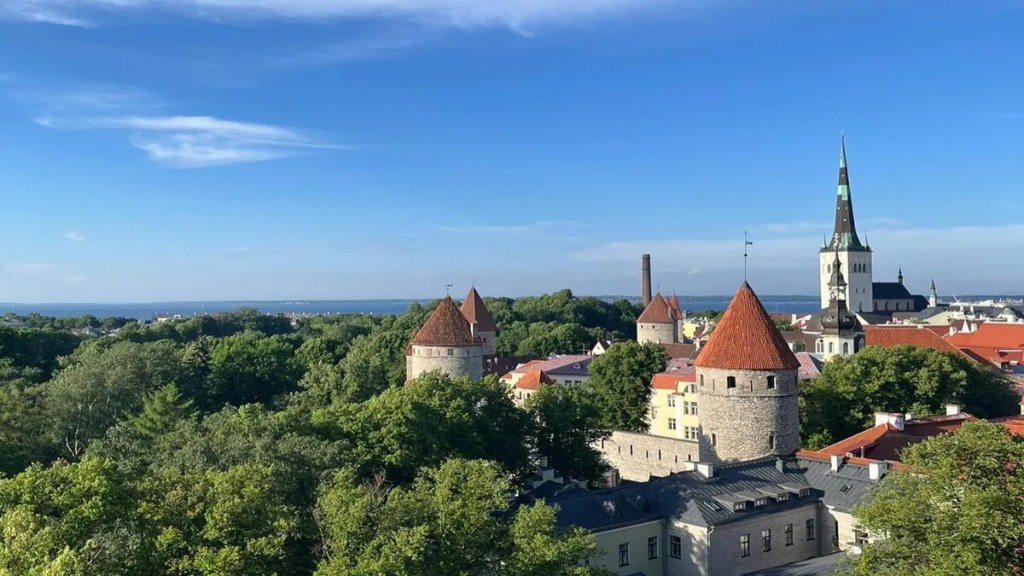 international internship at Katrium Tallinn A drone photoshoot of Tallinn