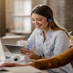 Group of people performing email customer support