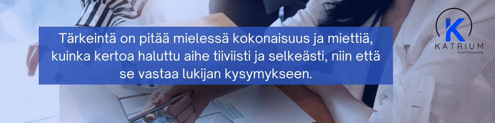Hyvä blogikirjoitus – tiivis ja selkeä sisältö, joka vastaa lukijan kysymykseen.