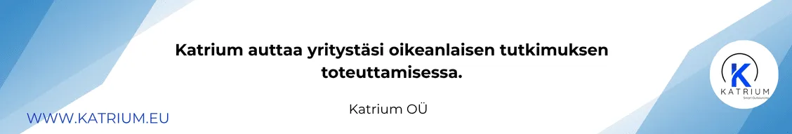 Bannerimainen infografiikka, joka kertoo Katriumin tarjoamasta tuesta oikeanlaisten tutkimusmenetelmien valintaan ja toteuttamiseen.