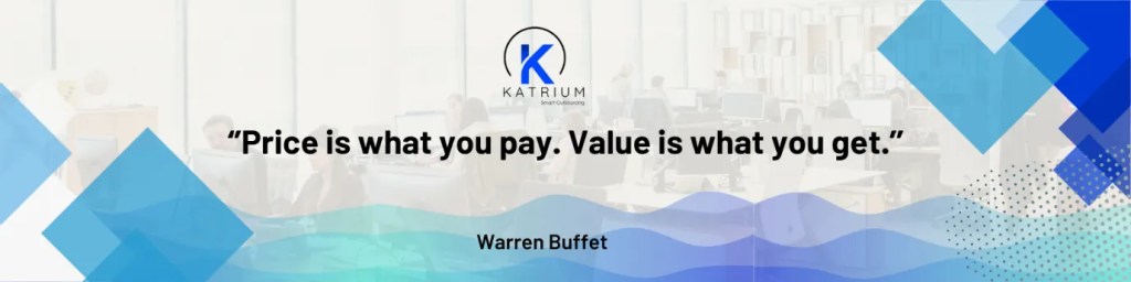 A quote from Warren Buffet about value