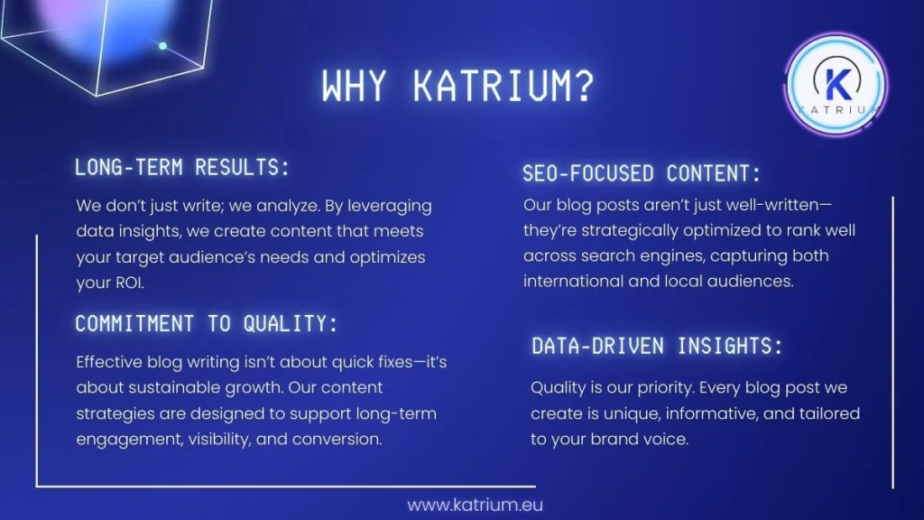 Inforgraphic why you benefit for choosing Katrium