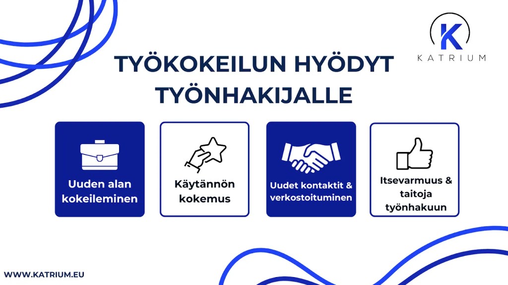 työkokeilun hyödyt työnhakijalle