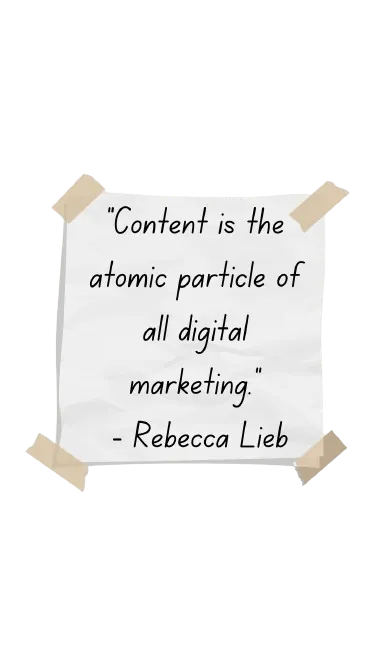 Content is part of digital marketing.