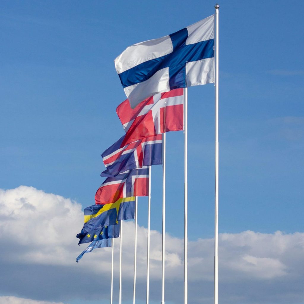 Multilingual workforce representation with multiple international flags